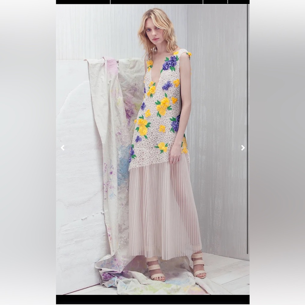 Tadashi Shoji Floral Illusion Cocktail Dress